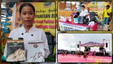 Peserta kontingen Kabupaten Mimika memperkenalkan Kopi Amungme Gold dan menampilkan tarian kreasi bertema pengobatan anak kepala suku pada Festival Cahaya Kreasi Budaya Pelajar Provinsi Papua Tengah Tahun 2026 di Nabire. Dok_Alvi NT