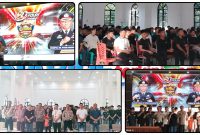 Kapolres Nabire AKBP Samuel D. Tatiratu membuka Turnamen Esports Mobile Legends Kapolres Cup di Aula Laghawa Wicaksana Polres Nabire, Kamis (25/6/2026), dalam rangka memeriahkan HUT Bhayangkara ke-80. Dok_Alvi NT