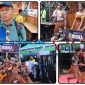 Pendamping kontingen Kabupaten Mimika, Salju Sandalinggi, memberikan keterangan kepada Nabireterkini.com di stan Kabupaten Mimika mengenai makna tarian kreasi. Dok_Arief NT