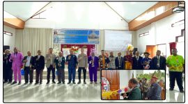 Bupati Puncak Elvis Tabuni menghadiri ibadah pentahbisan dan peresmian Gedung GKII Petrus Kalimangga Nabire, Sabtu (27/6/2026). Dok_LR. NT