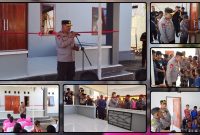 Kapolda Papua Tengah Kombes Pol. Jeremias Rontini didampingi Kapolres Nabire AKBP Samuel D. Tatiratu meresmikan rumah milik Yulius Danomira yang dibangun melalui program bedah rumah Polres Nabire di Jalan Jakarta, Kabupaten Nabire, Selasa (30/6/2026). Program tersebut menjadi bagian dari rangkaian Hari Bhayangkara ke-80. Dok_Arief NT
