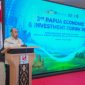 Staf Ahli Bidang Ekonomi, Keuangan, dan Pembangunan Papua Tengah Herman Kayame mewakili Gubernur Meki Fritz Nawipa membuka Papua Economic and Investment Forum (PEIF) ke-2 Tahun 2026 di Hotel Swiss-Belinn Mimika, Kamis (4/6/2026). Dok_Humas Pemprov PT 