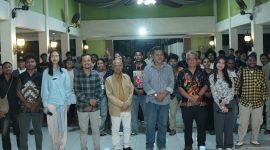 Peserta mengikuti nonton bareng dan diskusi publik film dokumenter 
