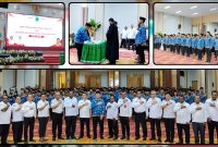 Pemerintah Provinsi Papua Tengah menyerahkan SK kepada 919 Pegawai Negeri Sipil sekaligus mengambil sumpah dan janji jabatan di Ballroom Kantor Gubernur Papua Tengah, Nabire. Dok_Alvi