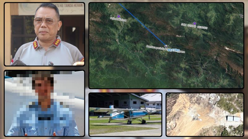 Petugas Satgas Operasi Damai Cartenz-2026 menyiapkan langkah penyelidikan menyusul insiden kebakaran pesawat AMA PK-RCY di Bandara Perintis Balingga, Kabupaten Yahukimo. Dok_ODC. NT