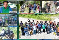 Komunitas Papua Trada Sampah (PTS) Nabire bersama Jemaat GKI Paulus Sawado Kuma dan sejumlah mitra menanam 280 bibit pohon di kawasan pesisir Kampung Sawado Kuma, Distrik Nabire Timur, sebagai upaya mencegah abrasi serta menjaga kelestarian lingkungan di Papua Tengah, Jumat (3/7/2026). Dok_Alvi NT