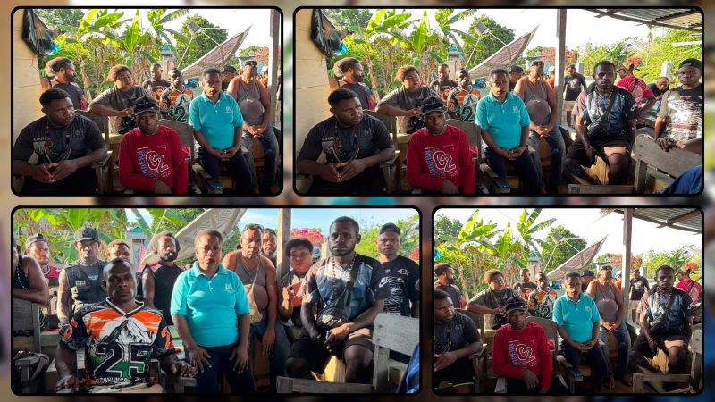 Tokoh masyarakat adat Kampung Nifasi menyampaikan klarifikasi terkait aksi pemalangan di kawasan Musairo. Mereka menegaskan langkah tersebut merupakan keputusan bersama untuk mempertahankan hak ulayat dan sumber penghidupan masyarakat. Dok_PN. NT