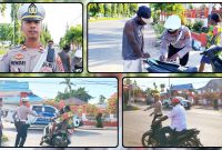 Personel Satlantas Polres Nabire melaksanakan patroli sore dalam Kegiatan Rutin yang Ditingkatkan (KRYD) di Jalan Pepera, Rabu (8/7/2026). Dok_Alvi NT