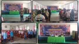Ketua P2N Papua Tengah bersama narasumber memberikan edukasi literasi digital kepada sekitar 400 perempuan dalam sosialisasi bertajuk 
