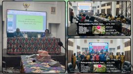 Wakil Bupati Paniai Ham Yogi membuka Pertemuan Penguatan Forum Kemitraan Pencegahan dan Pengendalian AIDS, TBC, dan Malaria sebagai upaya memperkuat kolaborasi lintas sektor hingga tingkat kampung. Dok_Jeri P Degei. NT