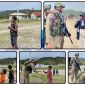 Personel Satgas Operasi Damai Cartenz-2026 berdialog dengan masyarakat dan membagikan bantuan kepada anak-anak saat patroli dialogis di Distrik Oksibil, Kabupaten Pegunungan Bintang. Dok_ODC26. NT