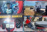 Tim Resmob Satreskrim Polres Nabire mengamankan terduga pelaku pencurian kendaraan bermotor beserta sepeda motor Honda Genio hasil curian dalam operasi penangkapan di kawasan Bandara Lama Nabire, Jumat (24/7/2026). Dok_ Res Nbr. NT