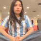 Luna, pendukung Tim Nasional Argentina di Nabire, menyatakan optimistis La Albiceleste mampu mengalahkan Spanyol pada final Piala Dunia 2026. Dok_Arief NT