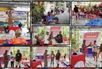 Kepala Suku Moora Donatus Sembor menyampaikan pesan persatuan, mengajak masyarakat mengibarkan Bendera Merah Putih, serta menggunakan media sosial secara bijak dalam kegiatan di Kampung Sanoba, Nabire. Dok_NT