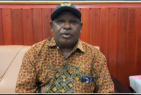 Musa Koboga, Kepala Suku Besar Moni Provinsi Papua Tengah, mengimbau masyarakat menjaga keamanan, ketertiban, dan tidak mudah terprovokasi menjelang rencana penyampaian aspirasi pada 3 Agustus. Dok_HPN. NT