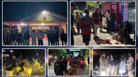 Personel gabungan Polres Nabire dan Polda Papua Tengah melaksanakan patroli dan pemeriksaan kendaraan dalam Operasi Sikat Noken 2026 untuk mengantisipasi kejahatan 3C. HPN. NT