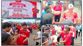 HUT Ke-81 RI, Pemprov Papua Tengah Berbagi untuk 645 Warga. Dok_TCN.NT