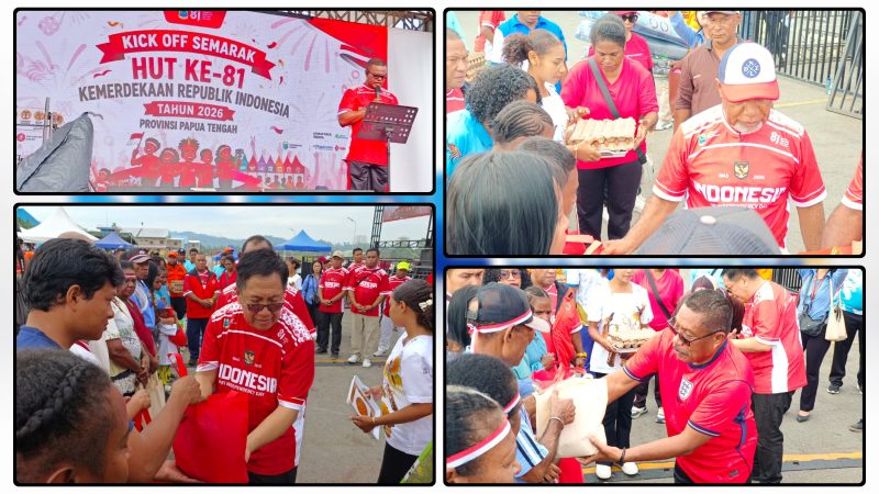 HUT Ke-81 RI, Pemprov Papua Tengah Berbagi untuk 645 Warga. Dok_TCN.NT