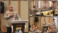 Kapolda Papua Tengah Brigjen Pol Jermias Rontini memimpin Gelar Operasional dan Analisa Evaluasi (Anev) Semester I 2026 di Timika, Kabupaten Mimika, Selasa (11/8/2026). Dok_Humas Polda PT