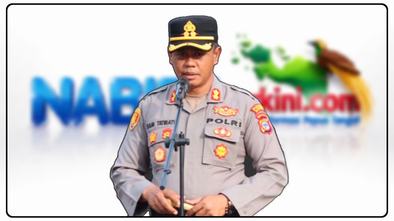 Kapolres Nabire AKBP Samuel Dominggus Tatiratu, S.I.K., M.H., CPHR menyampaikan imbauan kepada masyarakat menjelang rencana penyampaian aspirasi pada 15 Agustus 2026. Dok_Arief NT