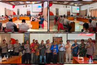 Kapolres Nabire AKBP Samuel D. Tatiratu memimpin rakor bersama TNI-Polri, Pemda, Satpol PP, tokoh adat, dan kepala suku terkait antisipasi aksi BPW-KNPB se-Meepago. Dok_HPN. NT