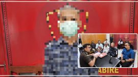 Personel Sat Reskrim Polres Nabire saat melaksanakan penyerahan ABH HWS dan barang bukti perkara kepada Jaksa Penuntut Umum di Kejaksaan Negeri Nabire. Dok_HPN