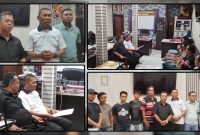 Wakapolres Nabire Dr. Piter Kendek, M.M. bersama Wakil Ketua IKTK Kabupaten Nabire Ruben Tandi, S.H. menyampaikan kesepakatan penyelesaian persoalan secara damai di Polres Nabire, Senin (24/8/2026). Dok_Arief NT. LK