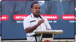 Ketua Dewan Pimpinan Daerah (DPD) Partai Garuda Provinsi Papua Tengah, Melinus Kobogau, mendukung pembentukan Satgas Karhutla dan meminta pemerintah mempercepat penanganan kebakaran hutan dan lahan di Papua Tengah. Dok_DP