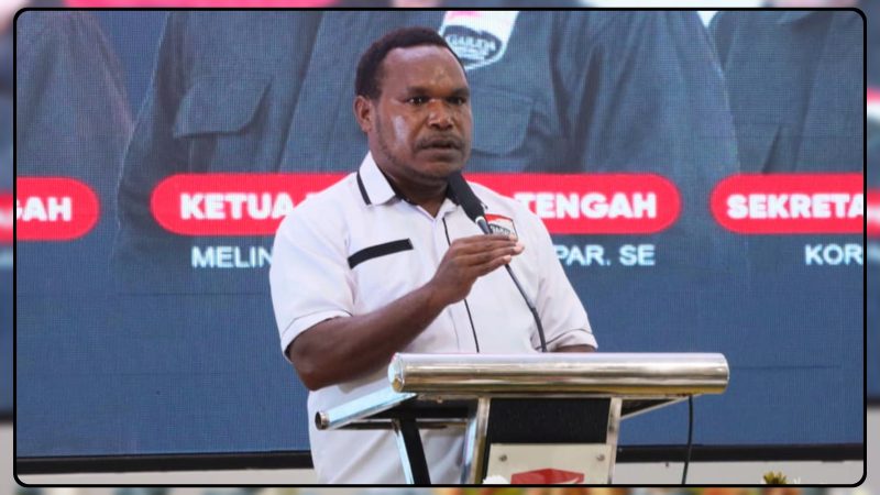 Ketua Dewan Pimpinan Daerah (DPD) Partai Garuda Provinsi Papua Tengah, Melinus Kobogau, mendukung pembentukan Satgas Karhutla dan meminta pemerintah mempercepat penanganan kebakaran hutan dan lahan di Papua Tengah. Dok_DP