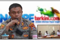 Kapolres Nabire AKBP Samuel Dominggus Tatiratu, S.I.K., M.H., CPHR, menghadiri Rakor bersama Pemkab Nabire dan unsur terkait untuk membahas fenomena El Nino serta langkah-langkah pencegahan Karhutla di Kabupaten Nabire. Dok_Humas polres Nabire