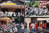 Kapolres Nabire AKBP Samuel D. Tatiratu, S.I.K., S.H., CPHR, saat menyampaikan hasil Operasi Sikat Noken 2026 dalam press release di Mapolres Nabire, Senin (10/8/2026). Dok_Arief NT