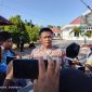 Kapolres Nabire AKBP Samuel D. Tatiratu menyampaikan keterangan usai pengamanan sidang kelima perkara pembunuhan remaja CKC di Pengadilan Negeri Nabire, Senin (31/8/2026). Dok_Arief NT