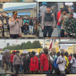 Kapolres Nabire AKBP Samuel D. Tatiratu memberikan keterangan usai pengamanan aksi penyampaian aspirasi pelajar di Kabupaten Nabire, Selasa (15/9/2026). Dok_Arief NT