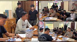 Sat Resnarkoba Polres Nabire melaksanakan gelar perkara dugaan tindak pidana narkotika jenis sabu di Mapolres Nabire. Dok_HPN