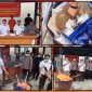Wakapolres Nabire Kompol Dr. Piter Kendek, S.Sos., M.M., bersama jajaran terkait menyaksikan pemusnahan barang bukti narkotika jenis ganja di Satnarkoba Polres Nabire, Selasa (1/9/2026). Dok_Arief NT