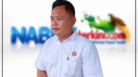 Kasat Narkoba Polres Nabire Iptu Amiruddin Jafar bersama jajaran dan pihak terkait menyaksikan pemusnahan barang bukti narkotika jenis ganja di Satresnarkoba Polres Nabire, Selasa (1/9/2026). Dok_Arief NT