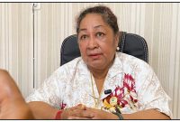 Ketua DPRK Nabire Nancy Worabay saat menyampaikan sikap terkait proses hukum kasus pembunuhan remaja di Kampung Waroki, Kamis (3/9/2026). Dok_NN