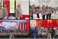 Kapolres Nabire AKBP Samuel Dominggus Tatiratu menghadiri peringatan Hari Jadi Polwan ke-78 Tahun 2026 di Nabire pada Selasa (15/9/2026). Dok_HPN