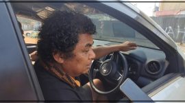 Anggota DPR Provinsi Papua Tengah Piter Worobay saat menyampaikan pandangannya terkait sengketa kepemilikan lahan GOR Kotalama Nabire. Dok_DP