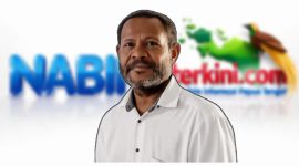Ketua DPD PSI Kabupaten Nabire, Alberth Mansawan, menyampaikan pandangan terkait kebijakan relokasi pedagang di kawasan Pantai Nabire. Dok_ Ist