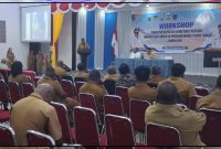 Sekber tingkat provinsi dan empat kabupaten mengikuti workshop penguatan tata kelola Program Bangkit Papua Tengah. Dok_FNM
