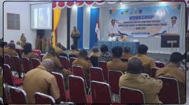 Sekber tingkat provinsi dan empat kabupaten mengikuti workshop penguatan tata kelola Program Bangkit Papua Tengah. Dok_FNM