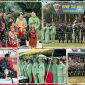 Danrem 173/PVB Brigjen TNI Vivin Alivianto mendampingi Pangdiv III Kostrad Mayjen TNI Wulang Nur Yudhanto dalam Upacara Tradisi Pembaretan dan Penerimaan Warga Baru Kostrad di Nabire. Dok_Pri-Korem 173/PVB