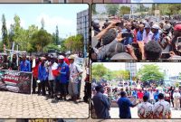Mahasiswa IPMADO se-Kota Nabire menyampaikan aspirasi di Gedung DPR Papua Tengah, Senin (28/9/2026), menyoroti kasus Dogiyai Berdarah. Dok_Arief NT