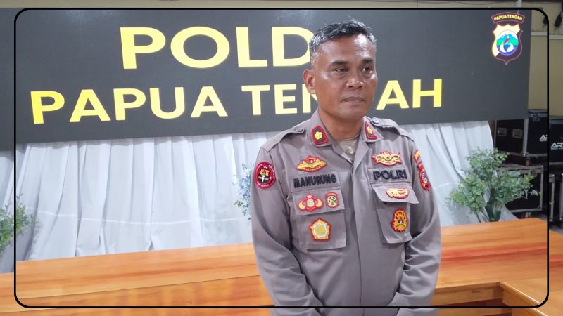Plt. Kabid Humas Polda Papua Tengah Kompol Henry J. Manurung, S.Sos., menyampaikan dukungan Polda Papua Tengah terhadap penanganan perkara di Polres Deiyai. Dok_Arief NT