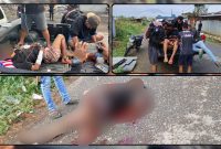 Kanit Binmas Polsek Kamu Aipda Agus Sugianto mendapat perawatan medis setelah menjadi korban pembacokan di Kampung Mauwa, Distrik Kamu, Kabupaten Dogiyai, Rabu (30/9/2026). Dok_Ist
