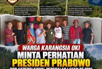 Ketua Umum DPP AKPERSI Rino Triyono saat berdialog dengan pemerintah desa, tokoh masyarakat, dan warga Desa Karangsia, Kecamatan Sungai Menang, OKI, Sumatera Selatan, Senin (7/9/2026), terkait persoalan lahan PT BMH. Dok_DPP AKPERSI
