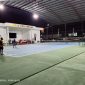 Pertandingan semifinal turnamen tenis dalam rangka HUT ke-81 TNI berlangsung di Lapangan Tenis Korem 173/PVB Nabire. Dok_Arief NT